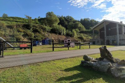 Area de Autocaravanas Angliru en Porció (Asturias)