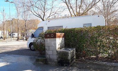 Àrea d´autocaravanes en Vilafranca del Penedès (Barcelona)