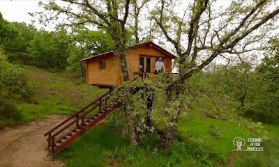 Cabañas en los Árboles de Extremadura en Villasbuenas de Gata (Cáceres)