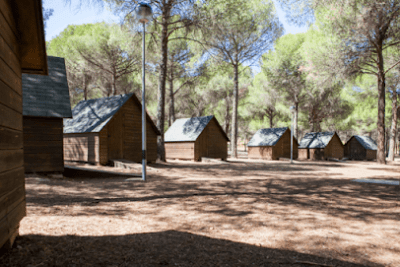 Campamento puente de retama en Puebla de Don Rodrigo (Ciudad Real)