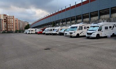 Plaza de aparcamiento de Caravanas en Baracaldo (Vizcaya)