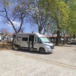 Zona de autocaravanas Alameda del Parral en Alanís (Sevilla)